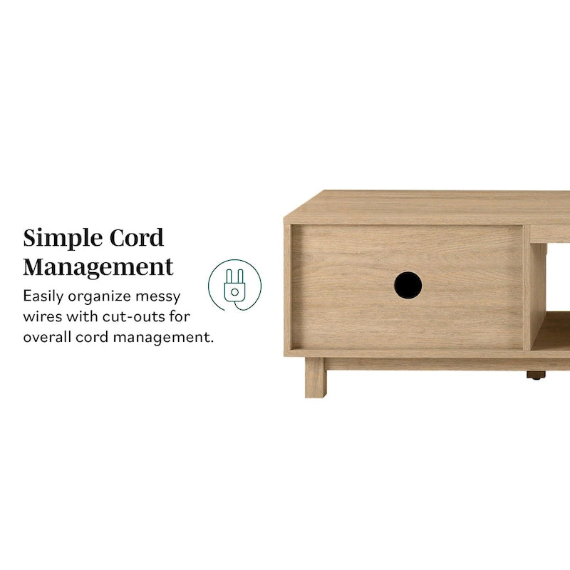 Modern 70-inch Fluted-Door TV Stand