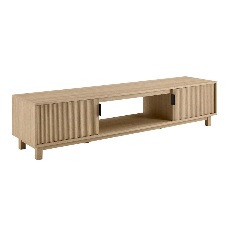 Modern 70-inch Fluted-Door TV Stand