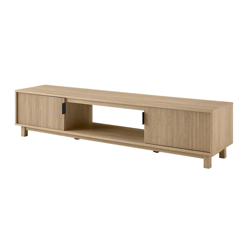 Modern 70-inch Fluted-Door TV Stand