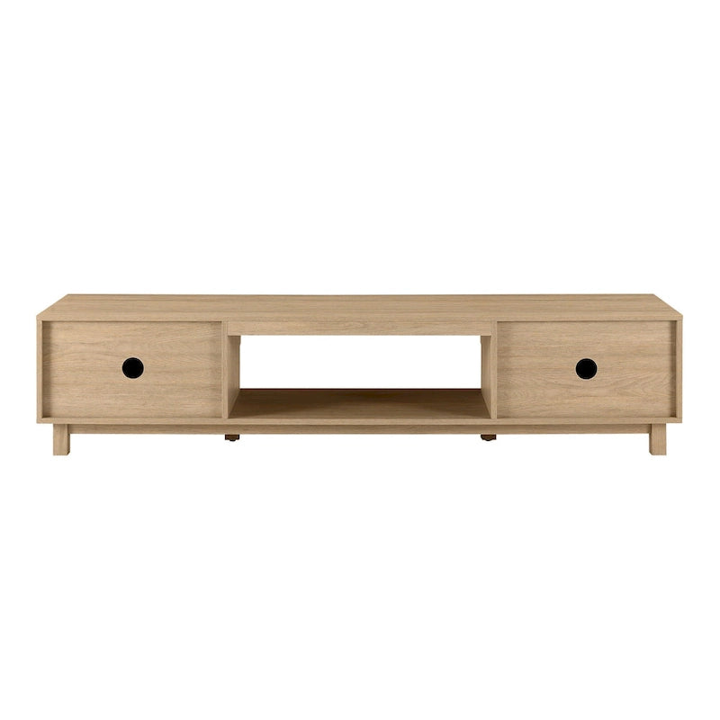 Modern 70-inch Fluted-Door TV Stand