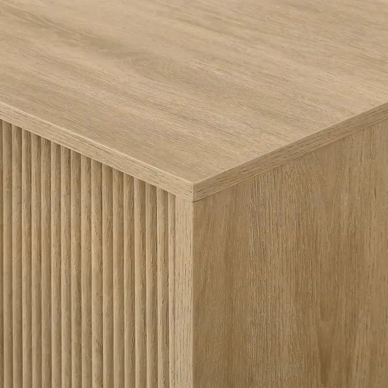 Modern 70-inch Fluted-Door TV Stand
