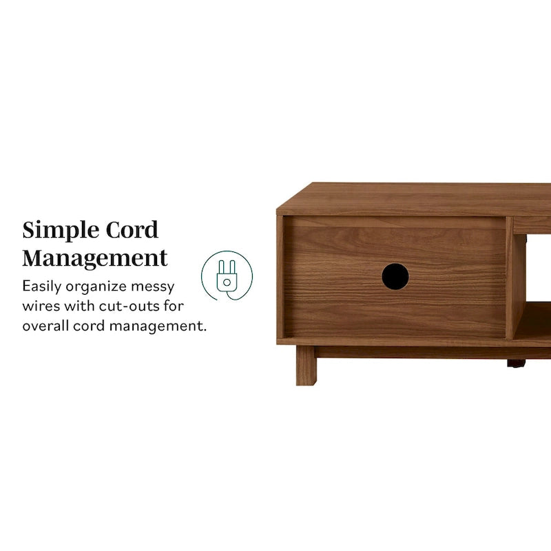 Modern 70-inch Fluted-Door TV Stand