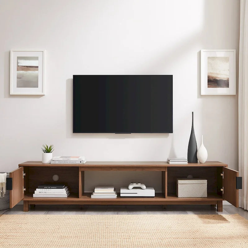 Modern 70-inch Fluted-Door TV Stand