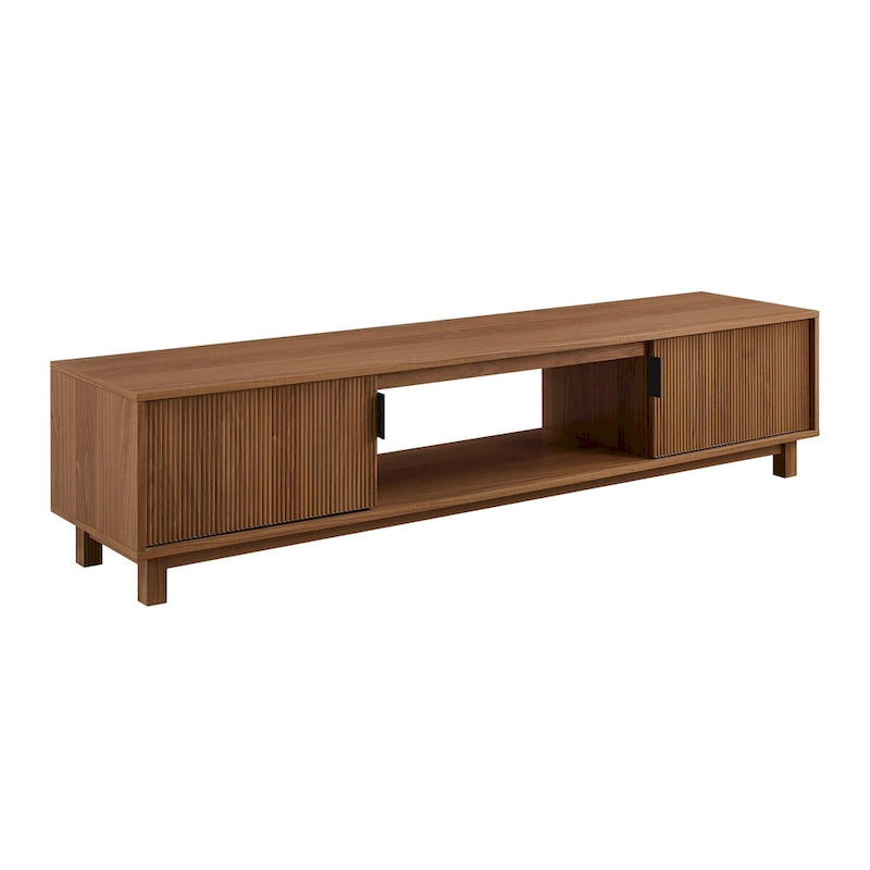 Modern 70-inch Fluted-Door TV Stand