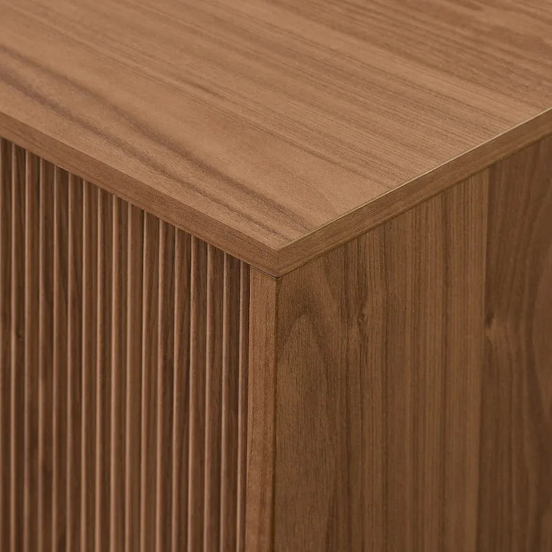 Modern 70-inch Fluted-Door TV Stand