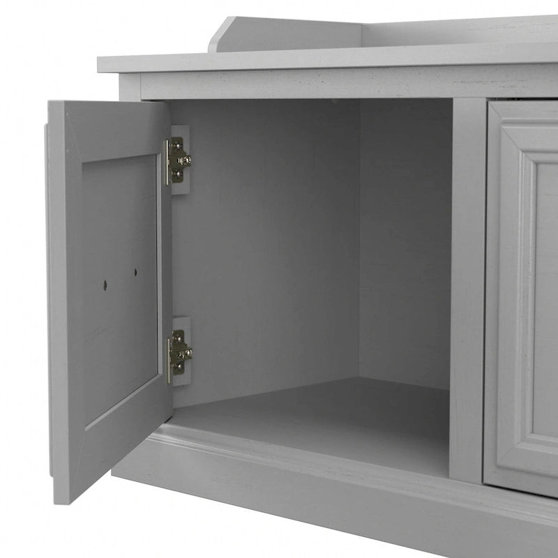 40W Shoe Storage Bench with Doors