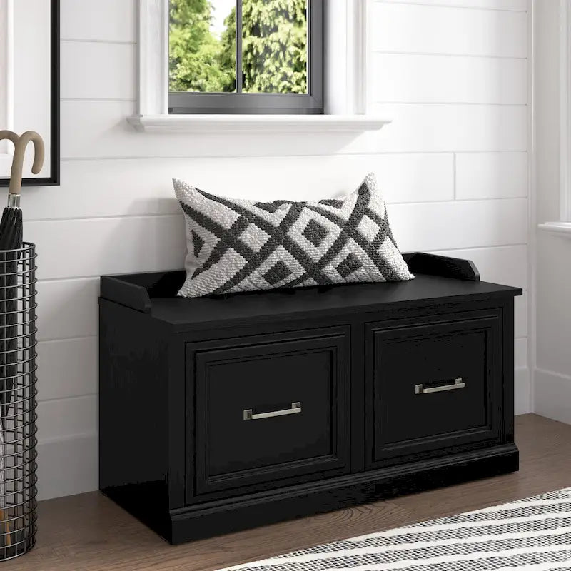 40W Shoe Storage Bench with Doors