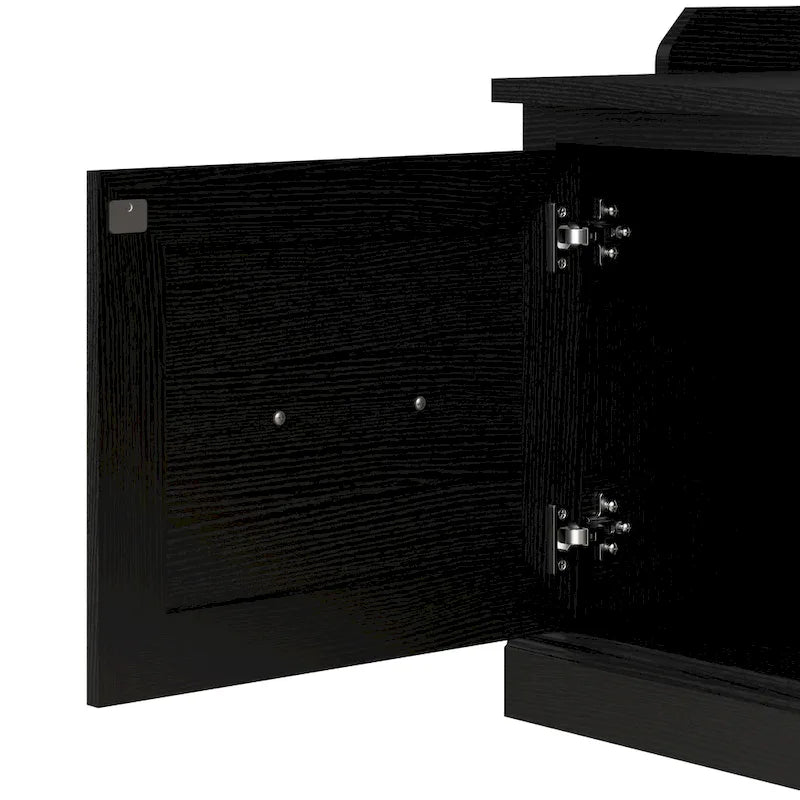 40W Shoe Storage Bench with Doors