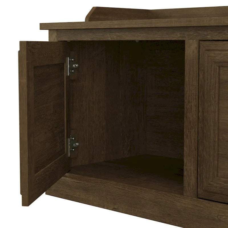 40W Shoe Storage Bench with Doors