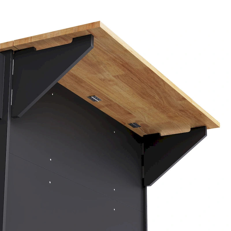 54" Rolling Kitchen Island with Drop Leaf, 4 Doors & 3 Drawers