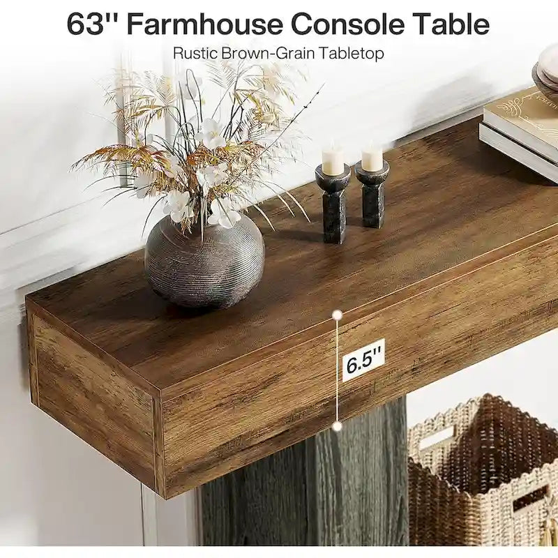 2-Tier Entryway Table for Living Room, Hallway & Foyer