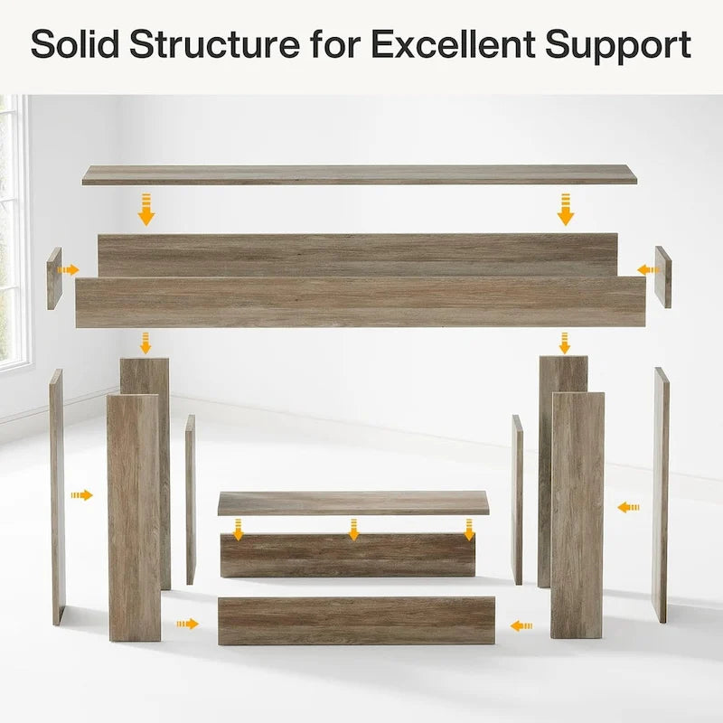 2-Tier Entryway Table for Living Room, Hallway & Foyer