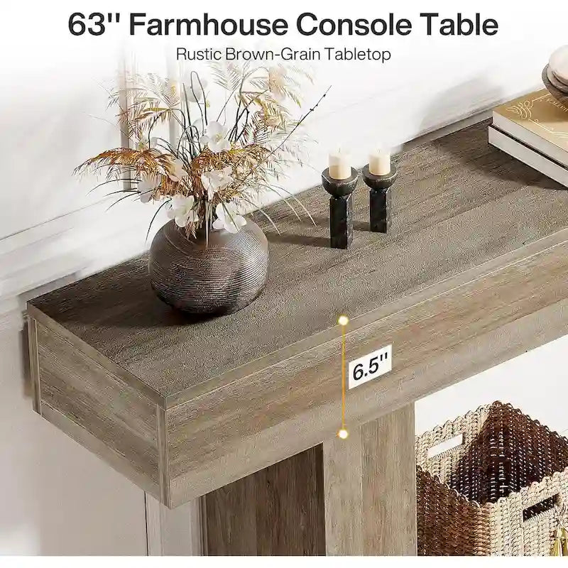 2-Tier Entryway Table for Living Room, Hallway & Foyer