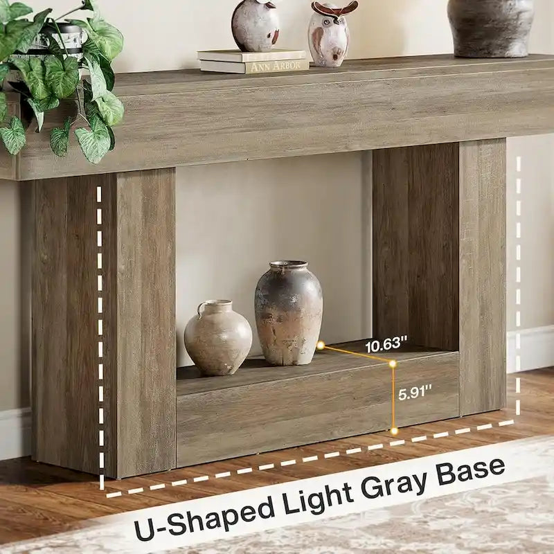 2-Tier Entryway Table for Living Room, Hallway & Foyer