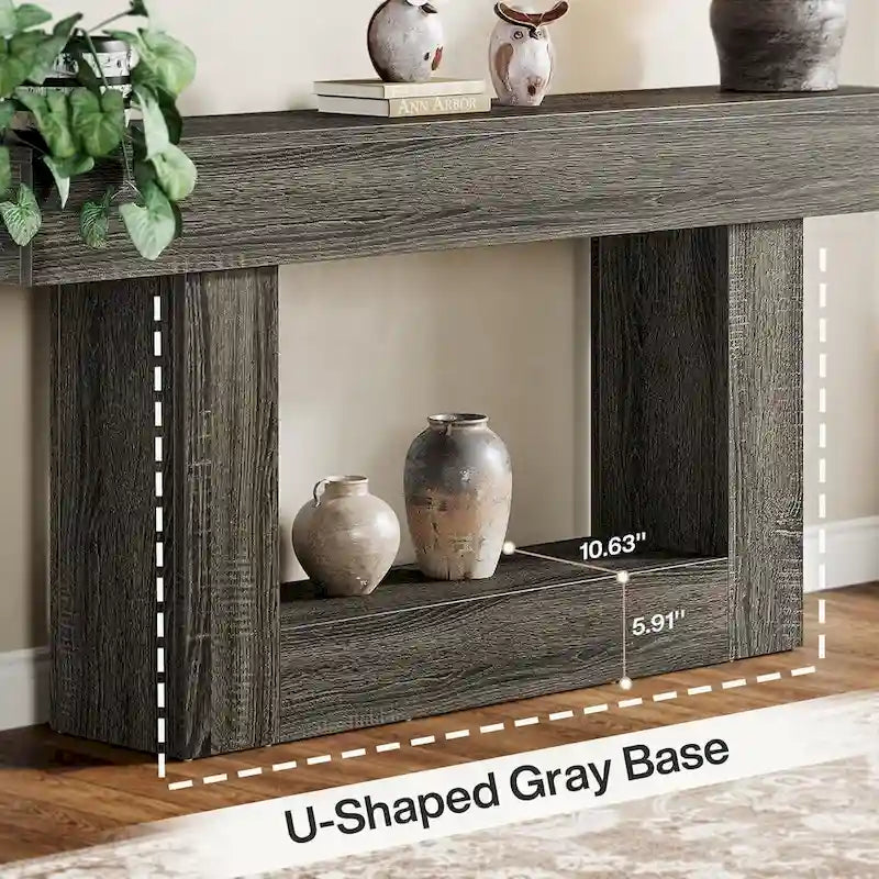 2-Tier Entryway Table for Living Room, Hallway & Foyer