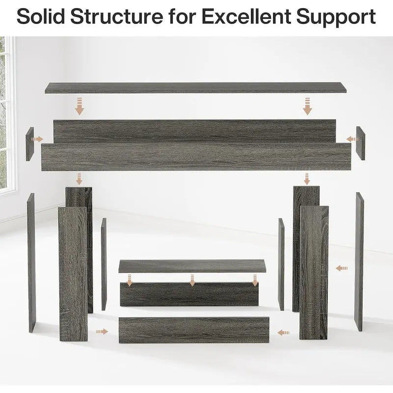 2-Tier Entryway Table for Living Room, Hallway & Foyer