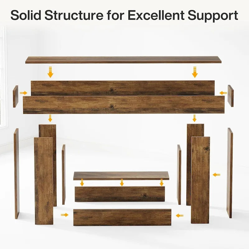 2-Tier Entryway Table for Living Room, Hallway & Foyer