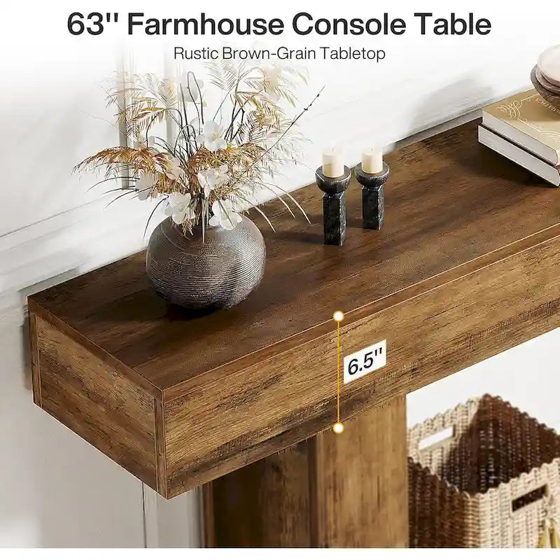 2-Tier Entryway Table for Living Room, Hallway & Foyer