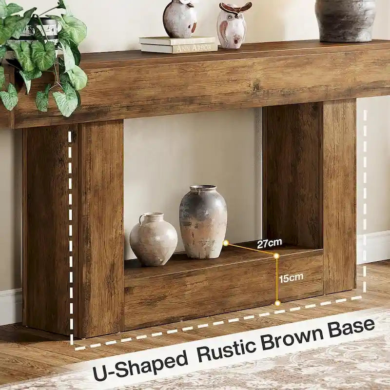 2-Tier Entryway Table for Living Room, Hallway & Foyer