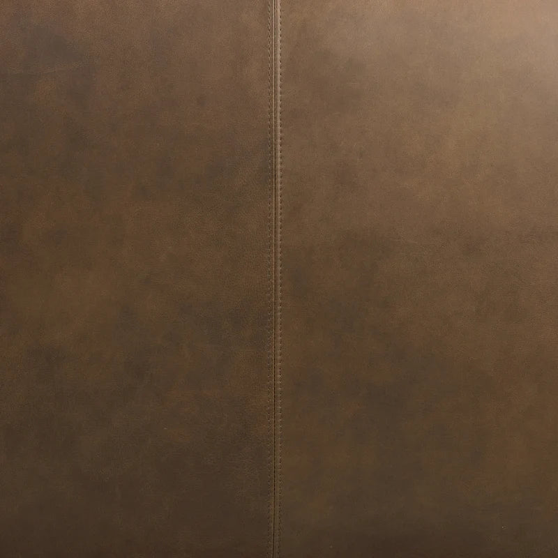 Leather Ottoman - Full Grain Genuine Italian Leather