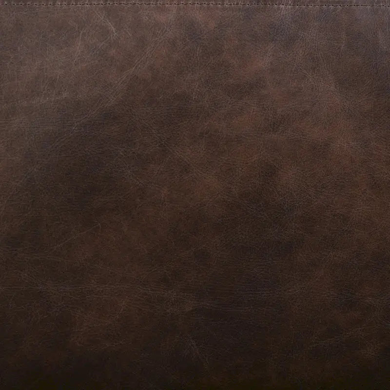 Leather Ottoman - Full Grain Genuine Italian Leather