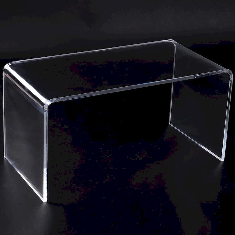32" Rectangle All Acrylic Waterfall Coffee Table, Clear