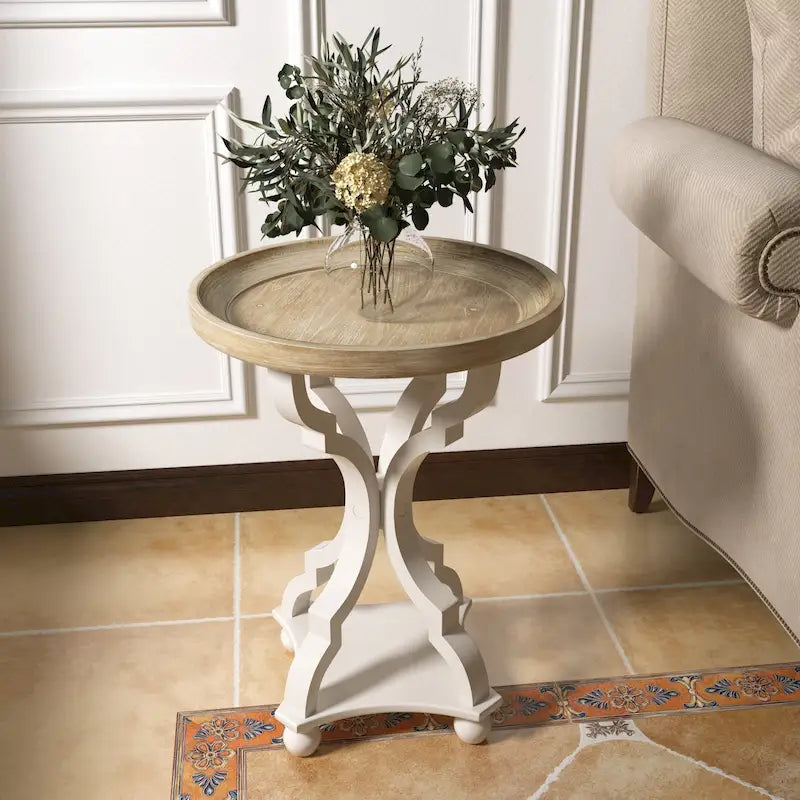 Rustic Farmhouse Accent End Table