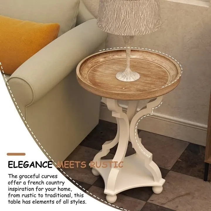 Rustic Farmhouse Accent End Table