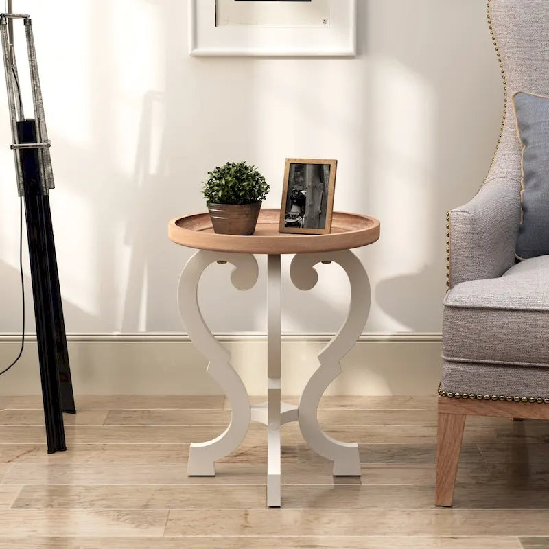 Rustic Farmhouse Accent End Table