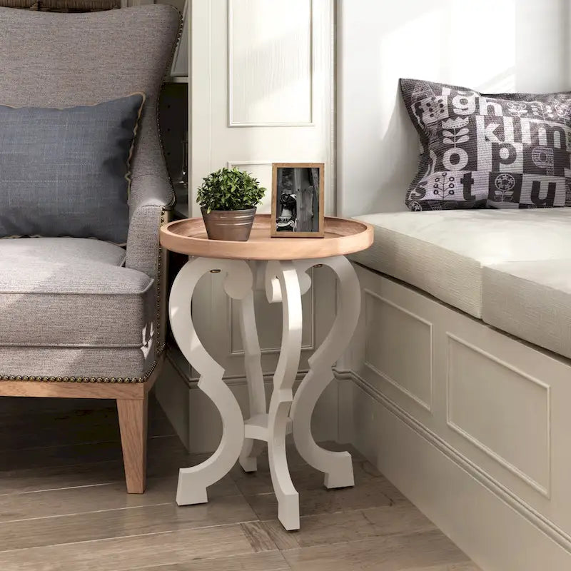 Rustic Farmhouse Accent End Table