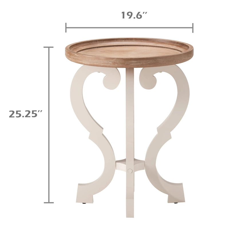 Rustic Farmhouse Accent End Table