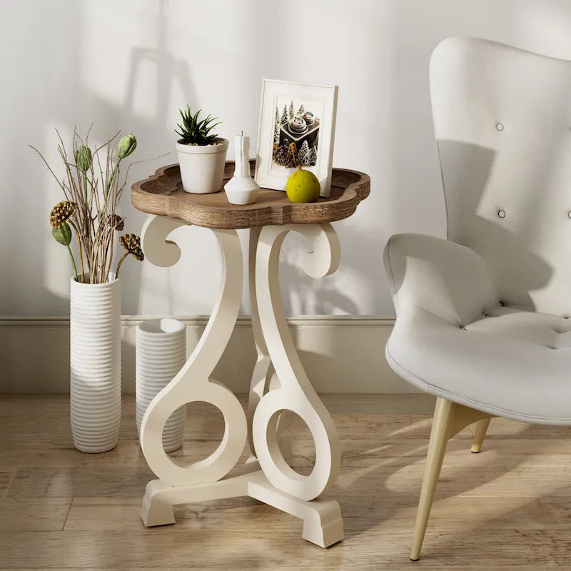 Rustic Farmhouse Accent End Table