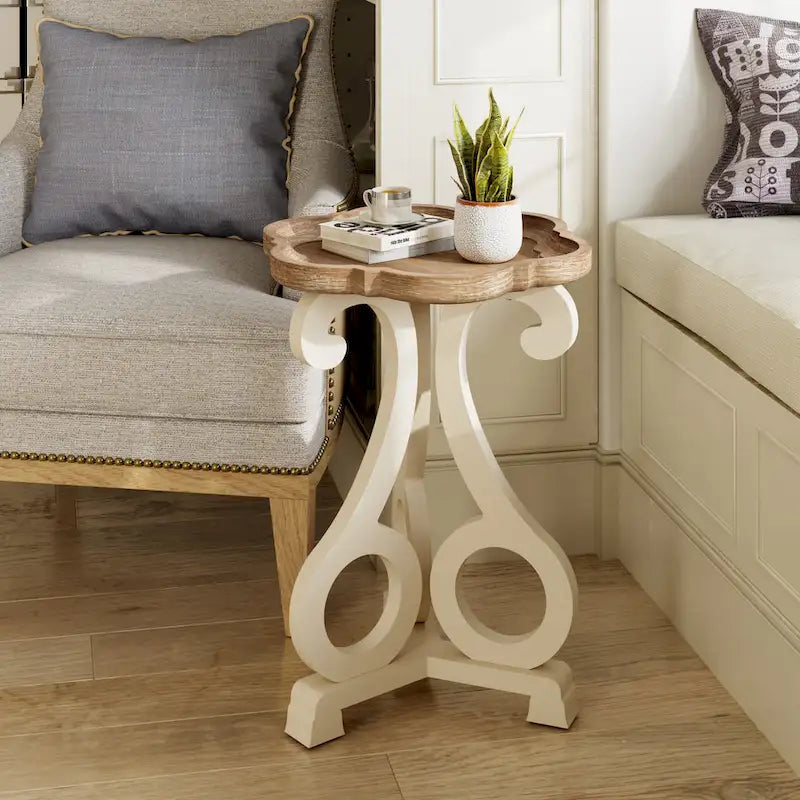 Rustic Farmhouse Accent End Table