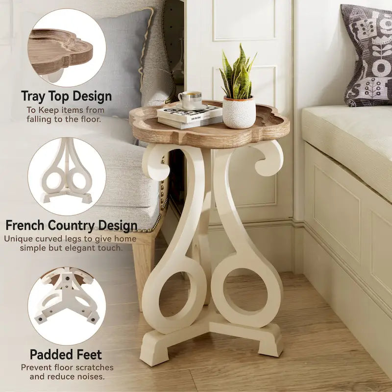 Rustic Farmhouse Accent End Table