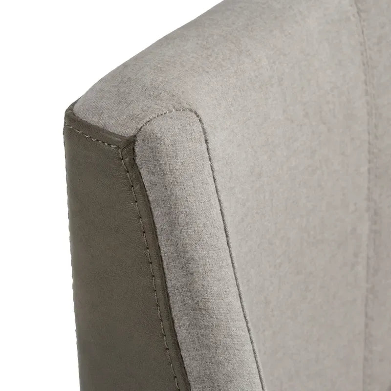 Contemporary Grey & Brass Counter Stool