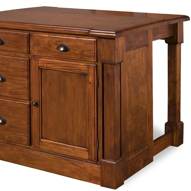 Rustic Cherry Kitchen Island