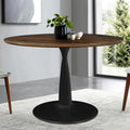 Round Walnut Dining Table