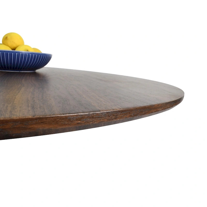 Round Walnut Dining Table