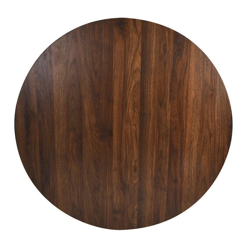 Round Walnut Dining Table