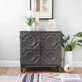 Solid Wood 2-Door Accent Cabinet