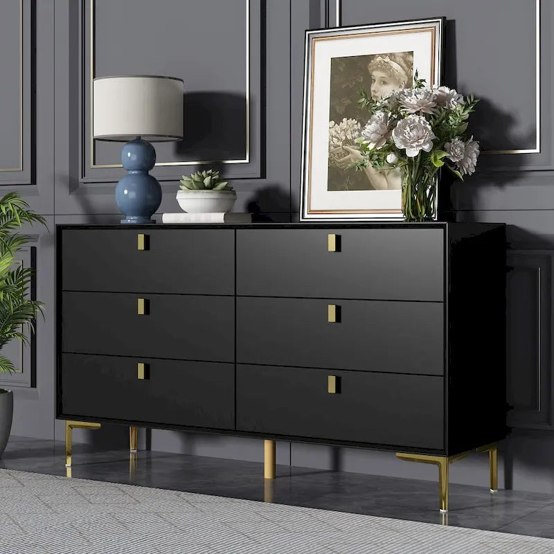 6-Drawer Storage Dresser & Chest of Drawers