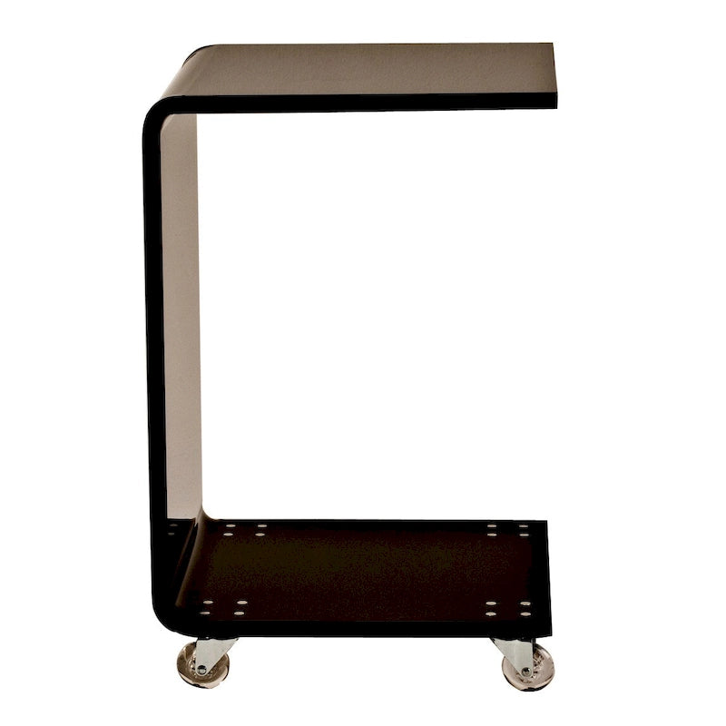 C-Shape Acrylic Indoor/Outdoor Accent Table