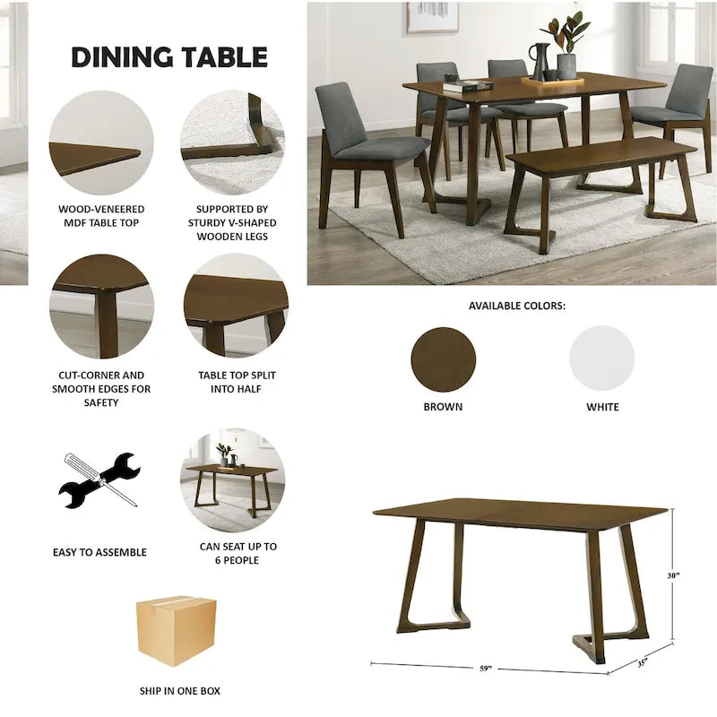 Mid-Century Modern Dining Table