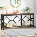 70.9 Inch Sofa Console Table with Open Storage Shelf