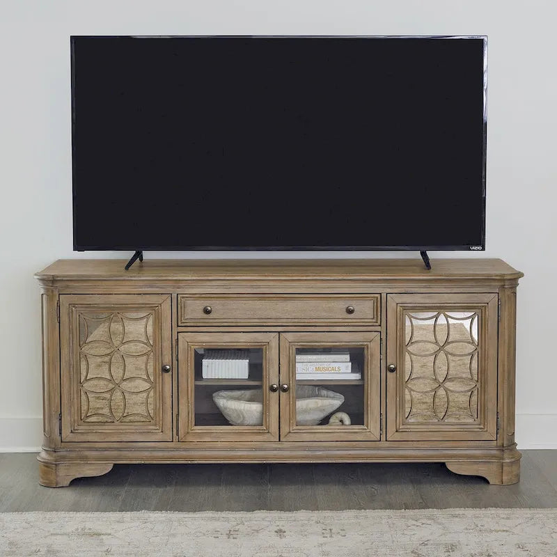 Mirrored Entertainment TV Stand - 2 Finishes