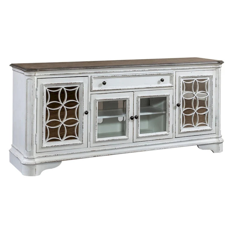Mirrored Entertainment TV Stand - 2 Finishes