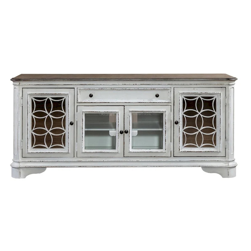Mirrored Entertainment TV Stand - 2 Finishes