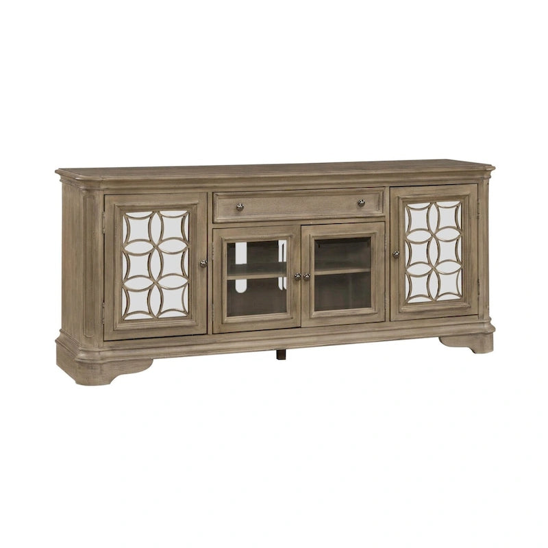 Mirrored Entertainment TV Stand - 2 Finishes