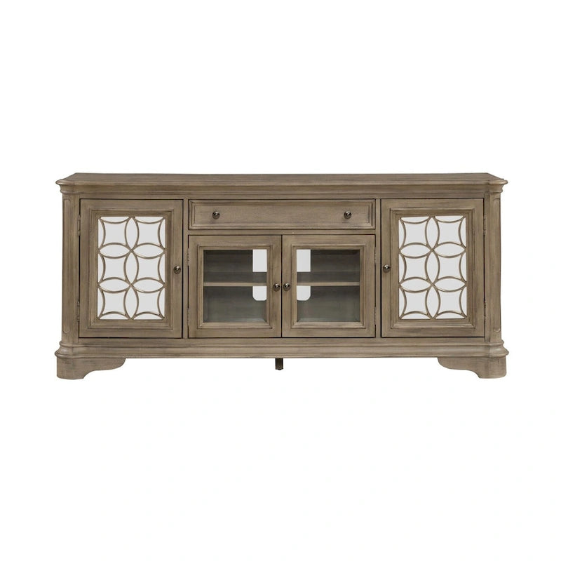 Mirrored Entertainment TV Stand - 2 Finishes