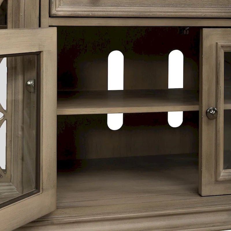 Mirrored Entertainment TV Stand - 2 Finishes